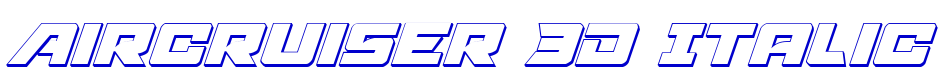 Aircruiser 3D Italic フォント